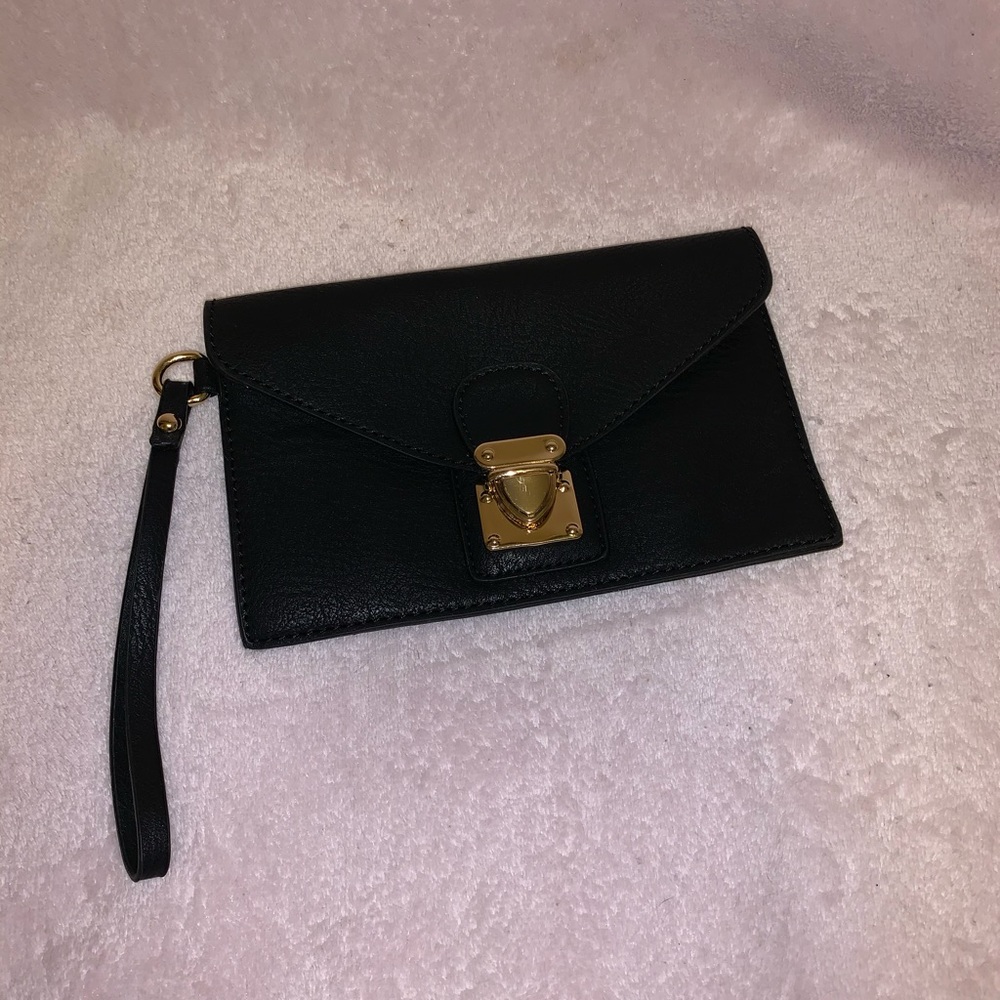 Mini black change purse